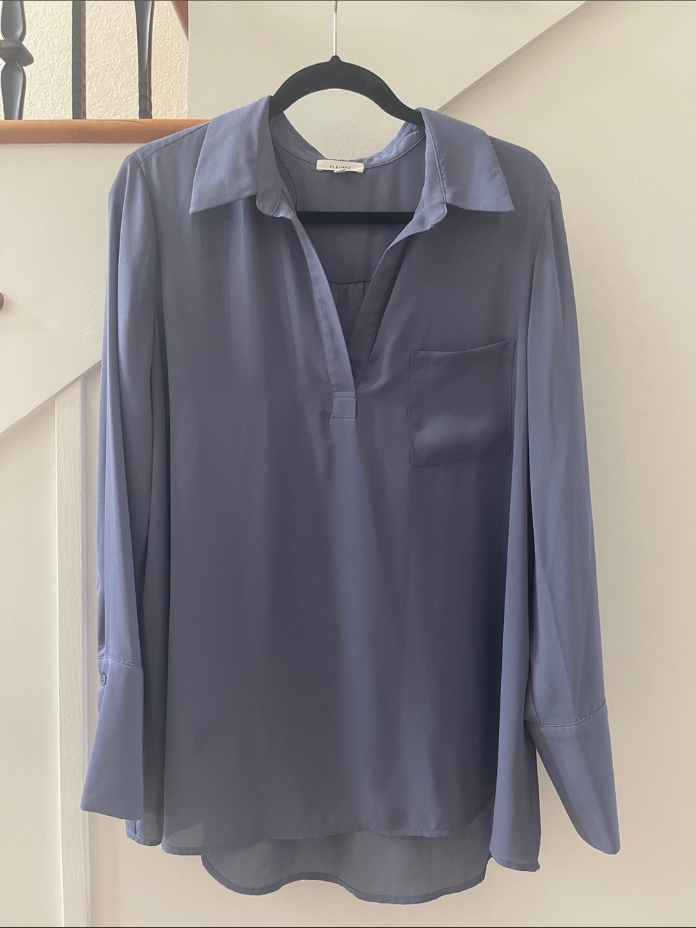 Pleione Women’s Top in Dusty Blue EUC Size XL - Picture 3 of 13